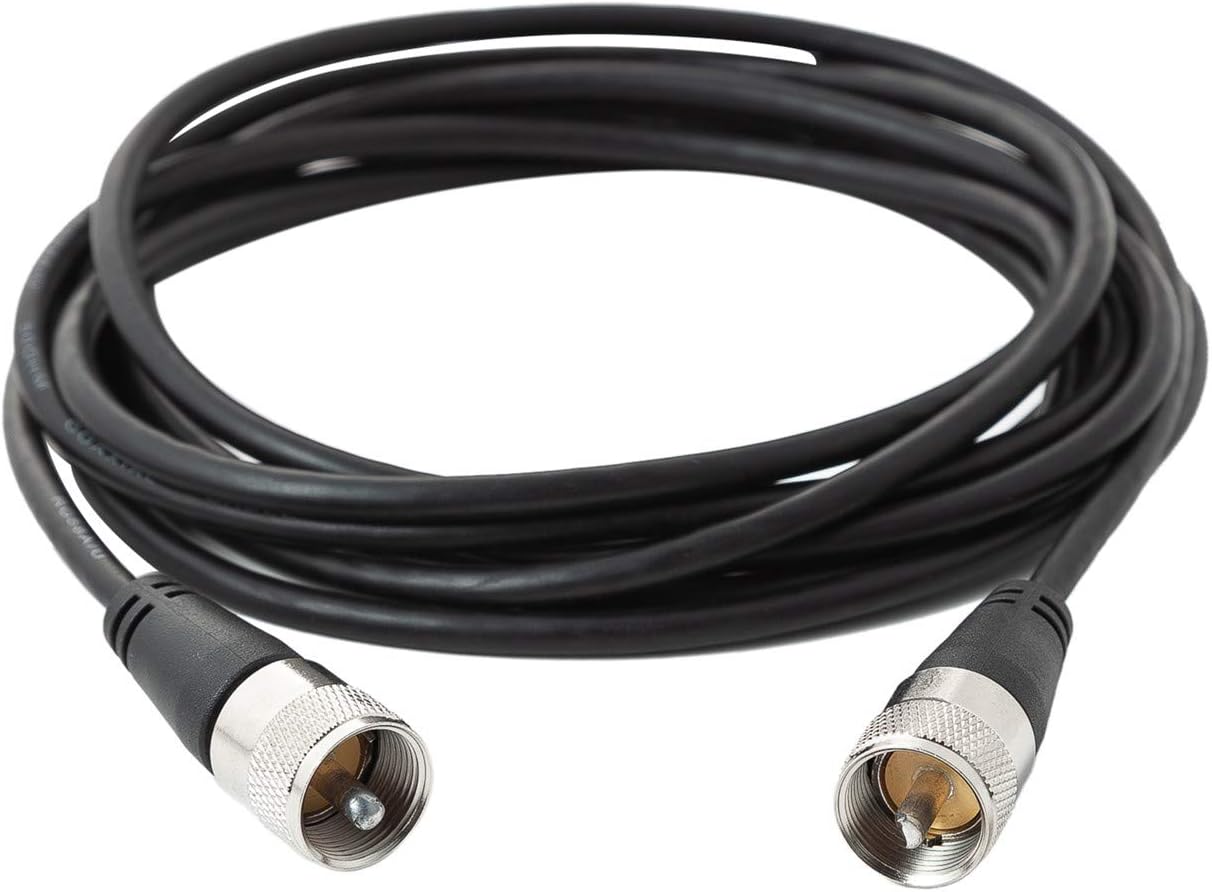 RG58 Coax Cable, CB Antenna Cable, 10FT(3m) RFAdapter PL 259 UHF Male to Male Cable, 50 Ohm Low Loss for HAM Radio Antenna: Industrial & Scientific