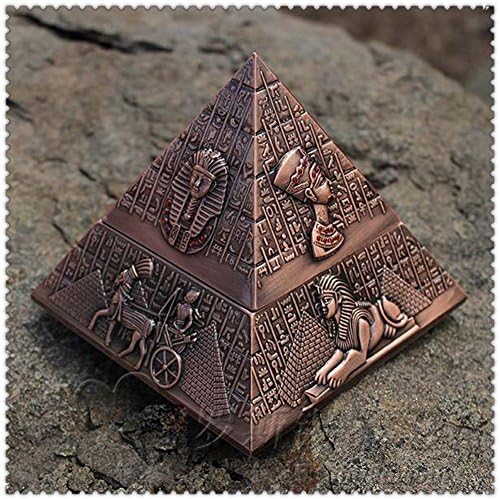 WAWZJ KTV creative living fashion ashtray, diamond Pyramid tin ashtray,C