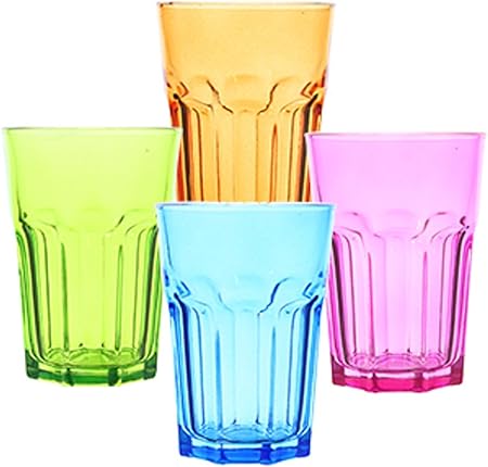 coloured plastic glasses
