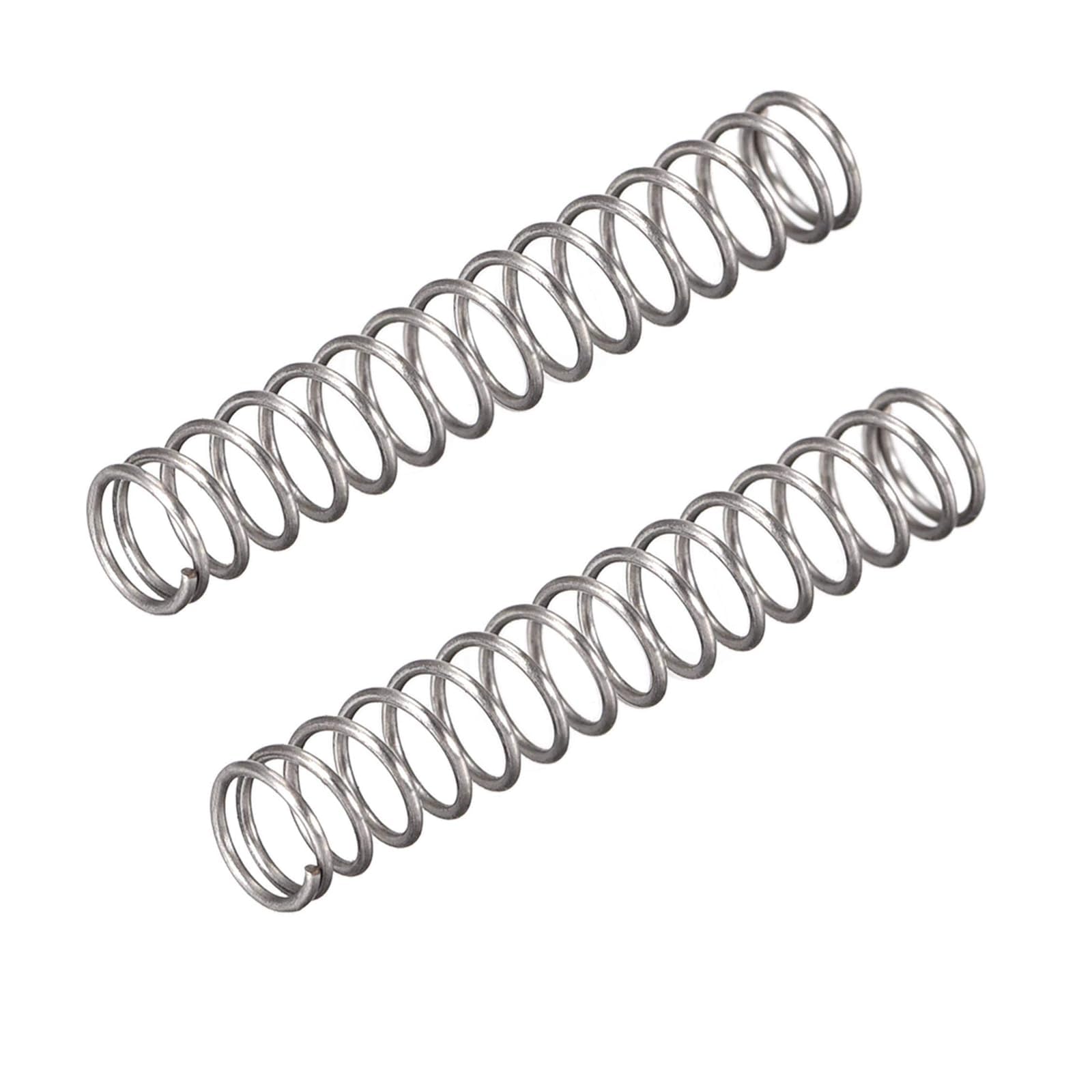 TOP-VIGOR 30Pcs Compression Spring, 4mm OD, 0.4mm Wire Size, 25mm Free Length Dual Extended Durable Dual Hook Tension Spring for Furniture Screen Doors Repair Projects