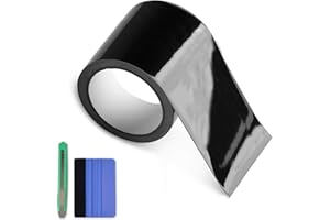 Arespark Gloss Black Vinyl Wrap, Cars Vinyl Film Tapes Kit for Blackout Chrome Delete Window Trim Door with Free Tools (4in x 30feet)