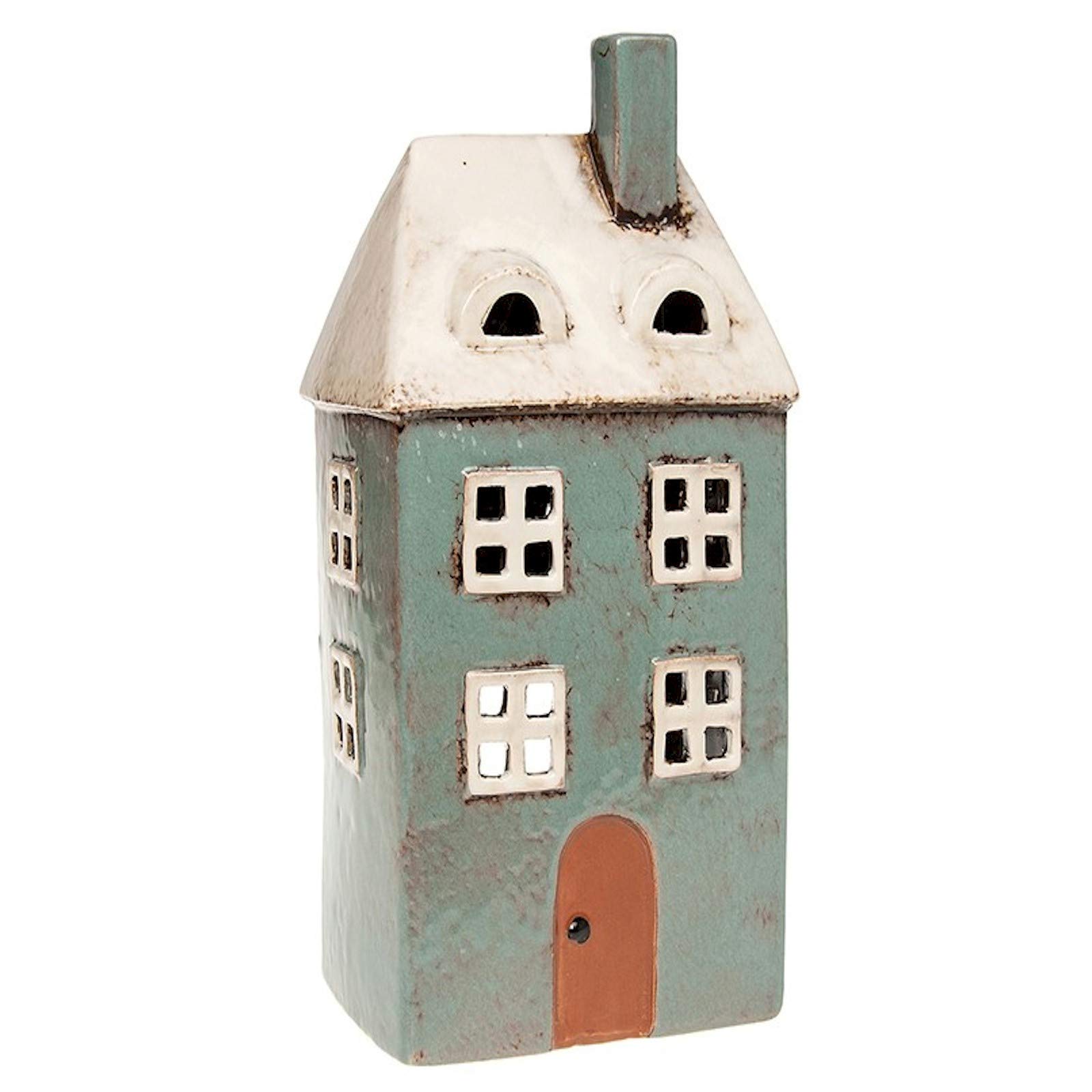 Village Pottery Tall House Tealight Holder