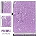 BENTOBEN iPad Air 2 Case, iPad Air 1 Case, iPad 6th Generation Case, iPad 5th Gen Case, Glitter PU Leather Folio Stand Smart Cover Auto Wake/Sleep Case for iPad Air 1/2, iPad 9.7 2018/2017, Purple