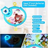 Aolso Baby Crib Toy Mobile with Music Lights Remote Timing 20 30 40 50 min Blue view 4