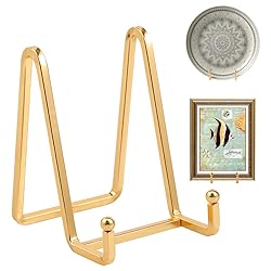 Plate Holder Easel Display Stand - 4.5 inch Metal