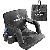 HITORHIKE Stadium Seat for Bleachers or Benches Portable Reclining Foldable Type Stadium Seat Chair with Padded Cushion Chair