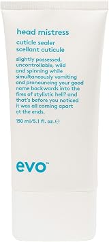 EVO Head Mistress Hair Styling Cream All Hair Types Anti Frizz Heat Protection view 1