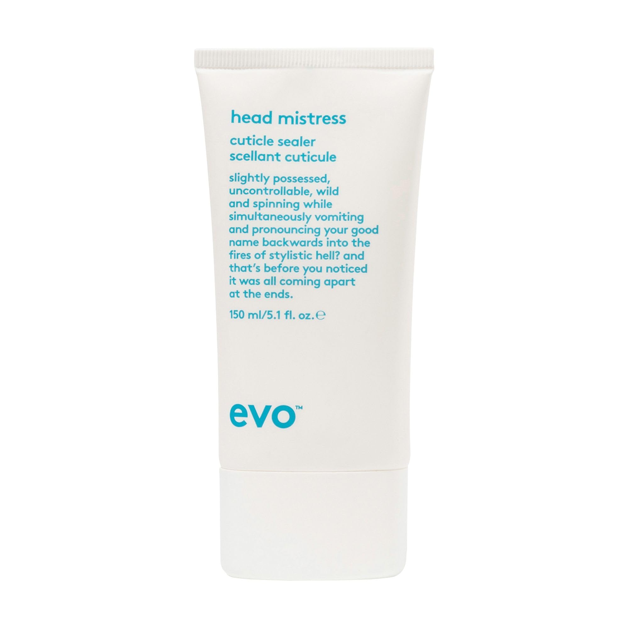 Evo Head Mistress Hair Styling Cream for All Hair Types - Anti Frizz, Blow Dry Cream & Leave In Heat Protection - 150 mL