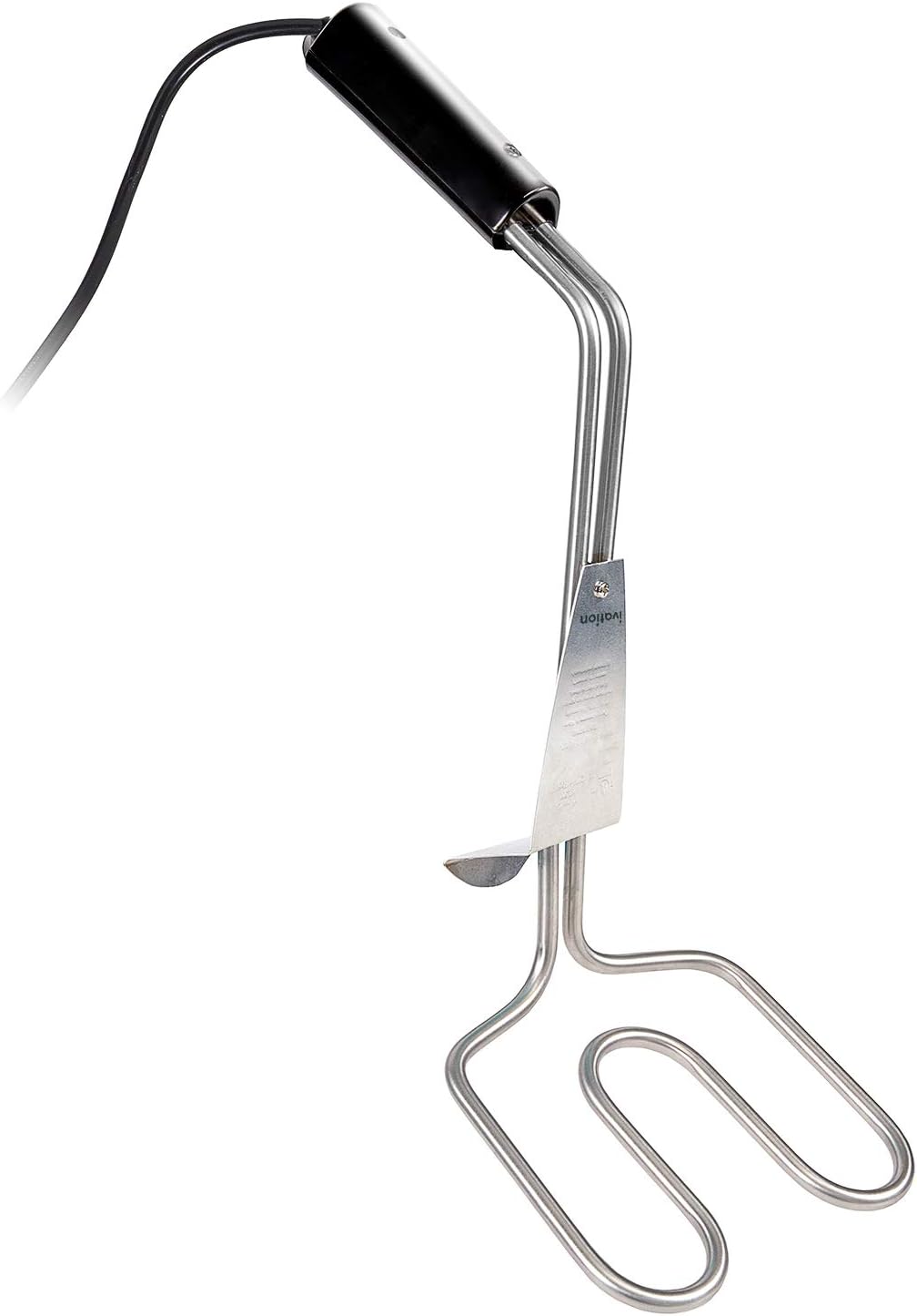 Ivation Premium 500W Electric Charcoal Starter – Quickly & Easily Ignite BBQ Grills Without Lighter Fluid or Matches – Double-Ring Design with Longer, Angled Handle Safely Heats in Just 6 Minutes : Garden & Outdoor