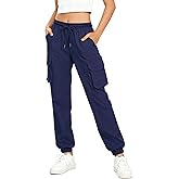 NUMYEAN Girls Cargo Pants Waterproof Joggers Hiking Pants for Girls Teen Clothes Size 7-14 Years