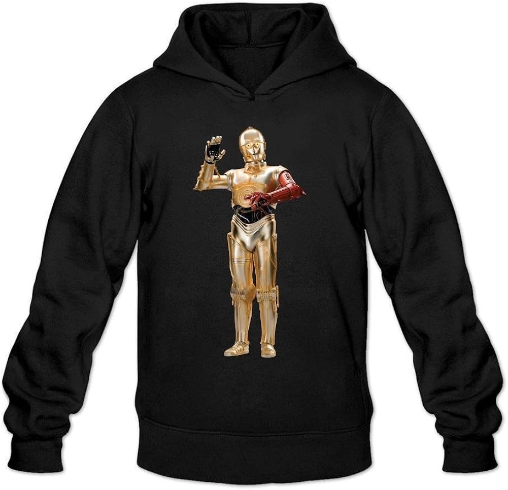 ZHUYAOUDAO Custom Star Wars C-3PO Pullover Hoodie for Mens Black XL: Amazon.ca: Clothing 
