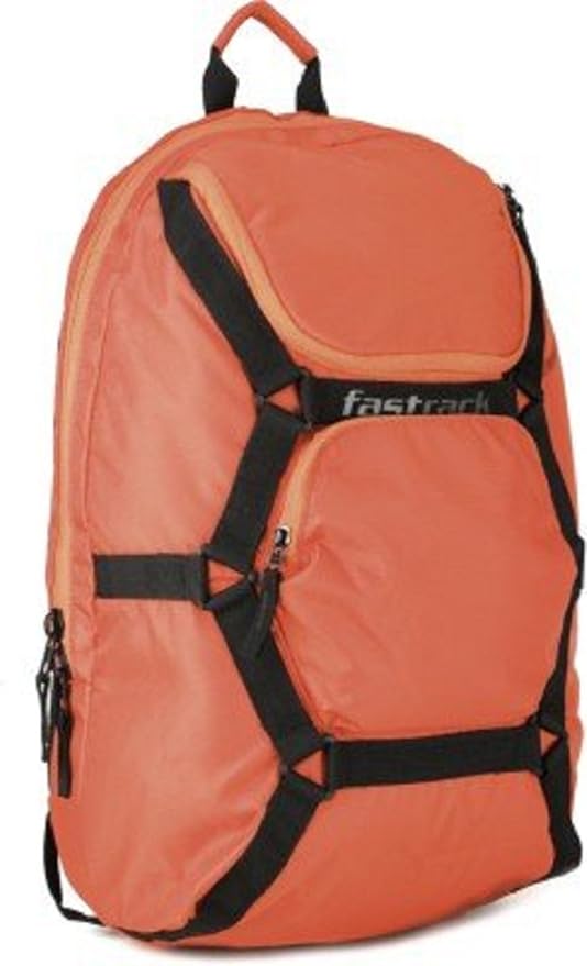 orange school backpack