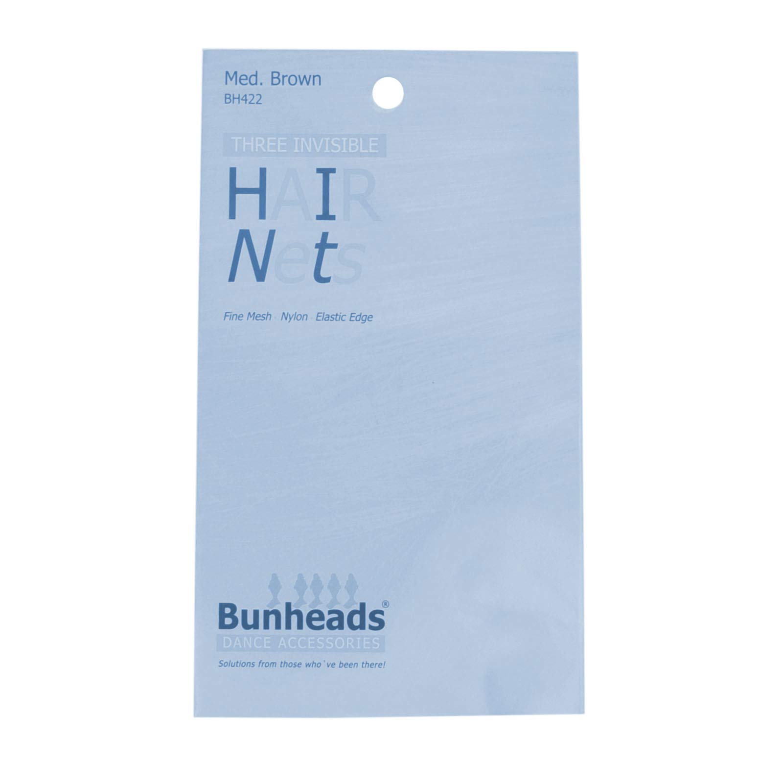 Bunheads BH422 Medium Brown Hairnets (3 Pack)