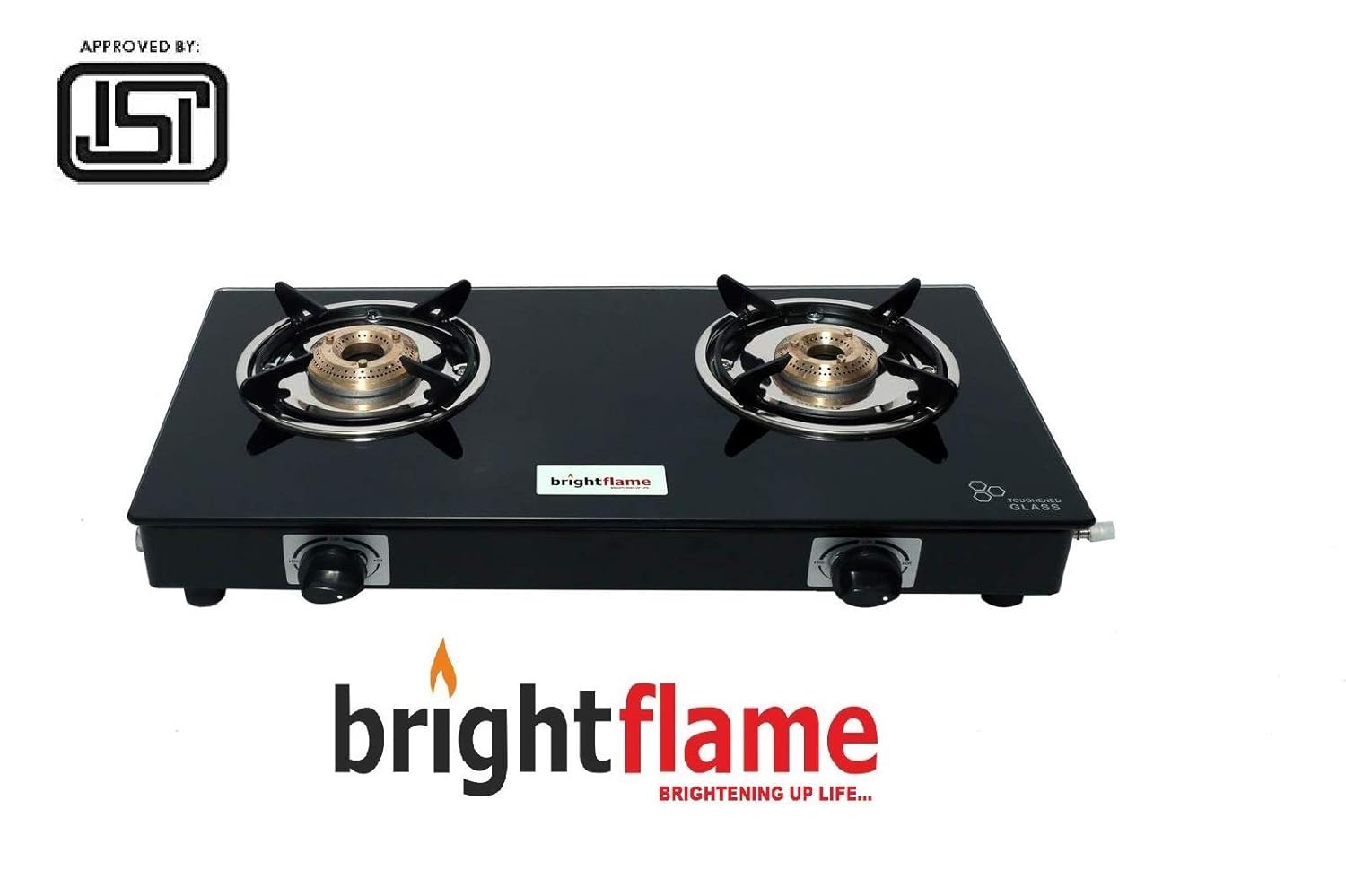 Best Designer 2 CI Burner Compact Toughened Glass Gas Stove Bright Flame Best Price With