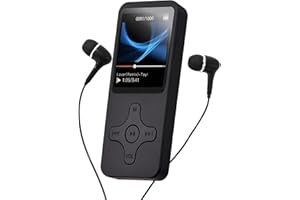 Portable MP4 Player MP3 Music with Headphone LCD Screen Video Photo Viewer E-Book Recorder FM Radio Support TF Cards BT 3 0 U