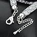 Mytys Fashion Mesh Bracelet Crystals Fishnet Bracelets Silver Bangle for Women