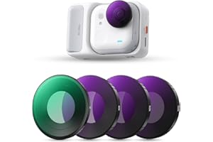 K&F Concept Go Ultra CPL ND Filters Kit, 4Pack CPL ND8 ND16 ND32 Neutral Density Light Reduction Polarizing Filter Compatible