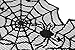 DII Black Lace Overlay Tabletop Collection Gothic Halloween Decor, Table Runner, 18x72, Spider Web