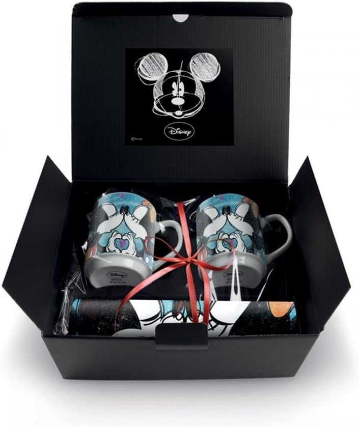 Egan WMSET/21 Sweet Love Mug and Placemat Set, Porcelain, Blue, 4 Units