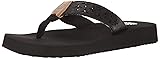 Yellow Box Women's Benji Wedge Sandal, Black, 6.5 M