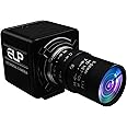 ELP Global Shutter USB Webcam - 1080P 90fps, Manual Zoom, Variable Focus, AR0234 Close-up Camera for Laptop