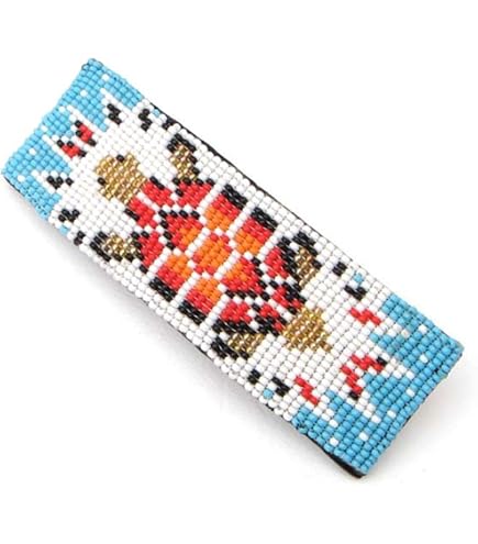 Amazon.com : Handmade Beaded Hair Barrette,Native American  display picture 1