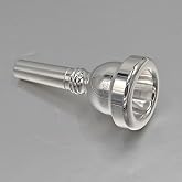 Cheerock 12C Silver Plated Trombone Mouthpiece for Euphonium Baritone | standard bore fit, bright tone projection, student and professional , marching band compatible, wind instrument upgrade