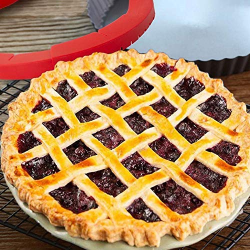 Silicone Pie Crust Shield Adjustable Pie Protector Bake Pie Crust Cover