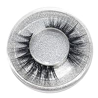 Kanzd 1 Pair Luxury 3D False Lashes Fluffy Strip Eyelashes Long Natural Party Makeup Fake Eye Lashes (C)