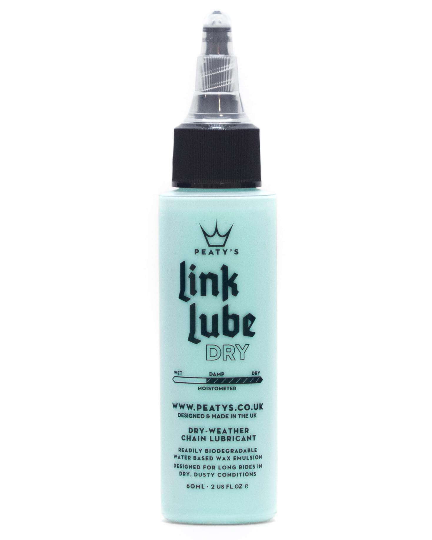 Peaty's LinkLube Dry Bike Chain Lube - Bike Chain Oil for Dry & Dusty Conditions, Readily Biodegradable Wax-Based Bicycle Lubricant, Long-Lasting & Quiet Chains, MTB, Road & Gravel Bikes, 60ml — image 1