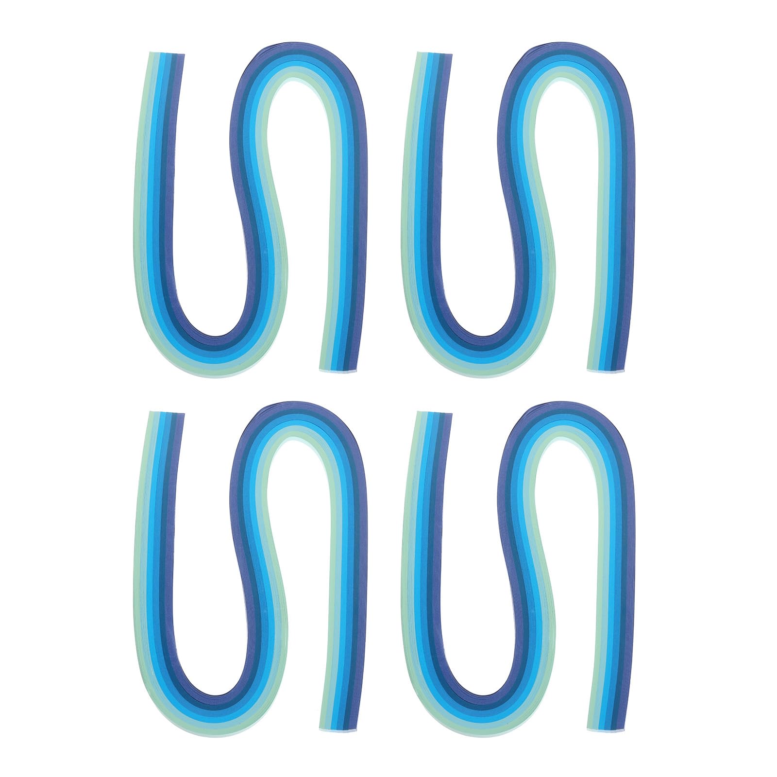 PATIKIL 480pcs Rainbow Quilling Strips Paper 3/16"(5mm) 54cm Origami Paper Quilling Strip for Art DIY Craft Christmas, Blue