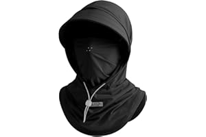 HYMEILUELY Cooling Breathable Balaclava Full Face Mask with Wide Brim Sun UV Protection Hood for Men Women Fishing Motorcycle Skiing