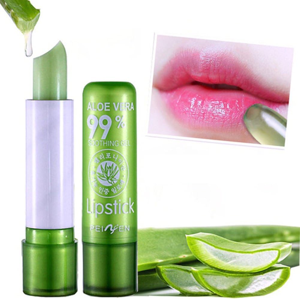 1PC Moisture Melt Lip Balm Long-Lasting Change Color lipstick Aloe Nonstick Cup