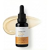 Meticulous Longevity Hybrid Defense Serum – Vitamin C Serum with Hyaluronic Acid, Peptides & Stem Cells | Anti Aging Serums for Face | Dark Spot Remover, Brightening & Firming Skincare, 1 fl oz