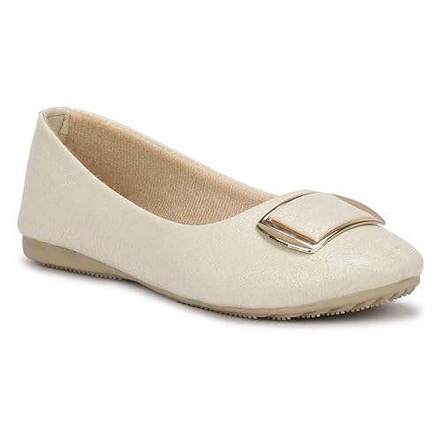 girls cream ballet shoes