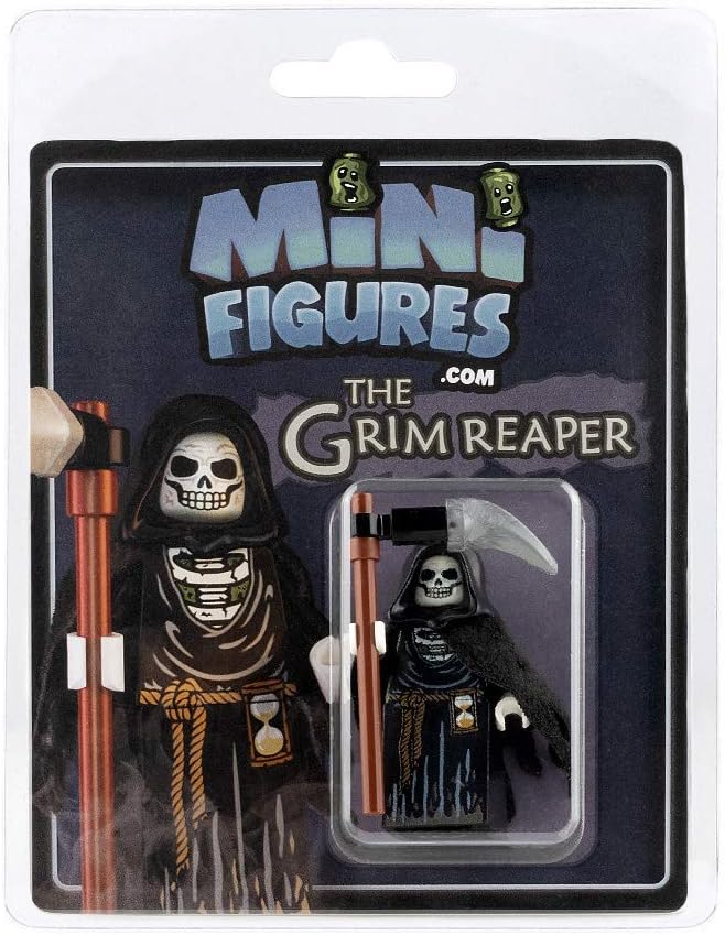 Custom Design Minifigure - The Grim Reaper - Collectable Toy Figurine For Kids, Men and Women