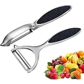 Vegetable Peeler, Stainless Steel Multi-function Potato Fruit Peeler Set, Y &amp; I Shape Swivel Blades Kitchen Household Peeling Tools