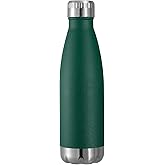VEGOND 17oz Stainless Steel Water Bottles, Reusable Metal Sports Water Bottle Keeps Drink Hot and Cold, BPA Free Double Wall Vacuum Cola Shape Insulated Water Bottle for Camping Gym, 1 Pack