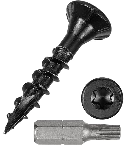 #8 X 1 Inch Wood Deck Screws 200 PCS - Star Drive Outdoor Screws With T-25 Bit