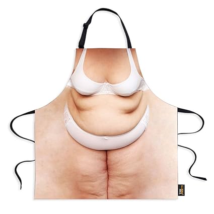 Amazon Com Chaqlin Fashion Fate Naked Print Kitchen Aprons Fancy