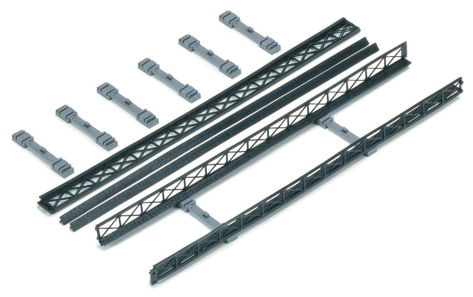 Hornby R660 OO Gauge Elevated Track Sidewalls, Model Train Accessories for Adding Scenery, Dioramas, Woodland, Buildings and More to 00 Gauge Model Railway - 1:76 Scale, Black