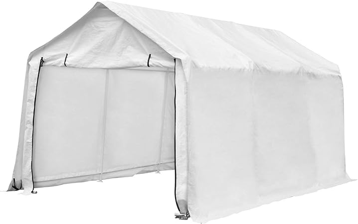 Amazon Com Outdoor Basic 17x10 2 Ft Heavy Duty Enclosed Carport