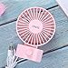 Quiet Mini USB Desk Fan, ONXE Small Desktop Personal Fan for Room Office (2 Speed) -Pink