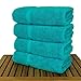 Chakir Turkish Linens Premium Cotton Absorbent Turkish Towels (Bath Towel - Set of 4, Aqua Blue)