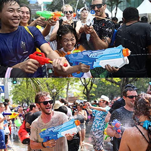 MeiGuiSha 2 Pack Squirt Guns Water Guns for Kids Adults Water Blaster 600ml High Capacity Fast Trigger Summer Toy for Swimming Pools Party Outdoor Beach Sand Water Fighting Toy
