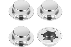 ZYGHJORT 1/2 Inch Push Nut Axle Cap, 4 Pack Push on Pushnut Cap Spring Steel Permanent Washer Caps with Mechanical Zinc Plating for Hand Trucks, Rolling Bins and Lawn Cart Alternative for Cotter Pins