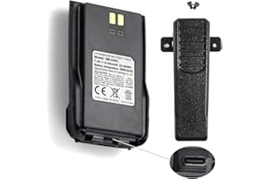 VMUKSAN Anytone Original 3100mAh AT-D878UV Battery Pack with USB-C Port Includes Belt Clip for AT-D878UV Plus/D878UV/D868UV