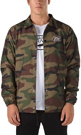 vans camo jacket mens