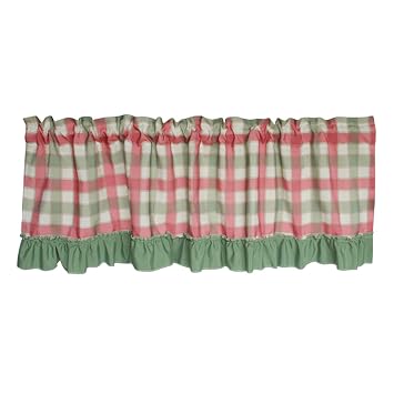 Tine Home Curtains Romischer Vorhang Rot Grun Gitter Kuche Schrank