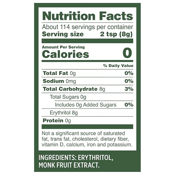 WHOLE EARTH, PLANT-BASED SUGAR ALTERNATIVE – GOLDEN SWEETENER ERYTHRITOL & MONK FRUIT, ZERO CALORIES, NO ARTIFICIAL COLORS AND KETO FRIENDLY (32OZ / 2LB)
